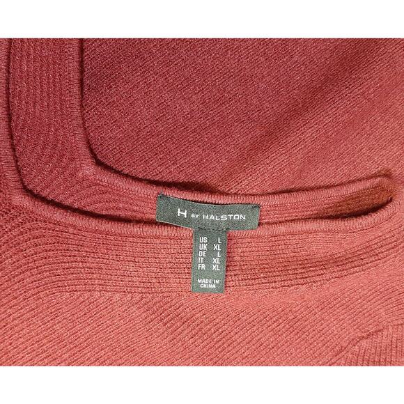 H by Halston Pullover Tunic Bell Sleeve V-Neck Sweater l Size: L - Picture 6 of 9